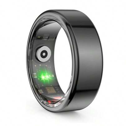  Anillo Inteligente Smart Ring Tracker Klack - Anillo Monitor de pasos, Calorías, Oxígeno, Pulsaciones y Calidad del sueño, compatible con iOS y Android - Negro - Envío desde España