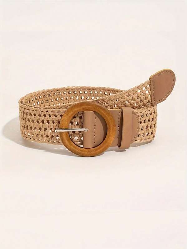 1 stuk geweven mesh riem voor meisjes, veelzijdige bohemian stijl, geschikt voor zomer, feest en strand