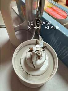 RAF 1pc 450ml Wireless Portable Blender Electric Juicer Machine, USB Rechargeable Mini Fruit Juicer Mixer With 10 Blades And Dual Cup, Multi-Functional Juice Cup Blender For Kitchen Food Processor At Home Or Outdoors, Perfect For Vegetables