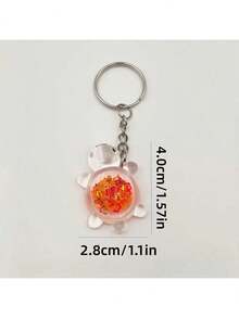 5/10/20pcs Night Light Multi Color Mini Turtle Keychain, Sparkling Turtle, Party Gifts, Small Turtle Resin Accessories, Suitable For DIY Accessories, Mobile Phone And Bag Pendants, Turtle Statue Accessories, Keychain Pendants ((Mixed Hair Of Multiple Colors) - Multicolor - View 11