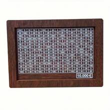 1 Cofrinho criativo faça você mesmo, pode ser montado por você mesmo, enfeite de decoração para casa, presente de quebra-cabeça infantil, plano digital reutilizável, cofrinho de madeira, enfeite de mesa, caixa de armazenamento de trocos, suprimentos para economias de fim de ano