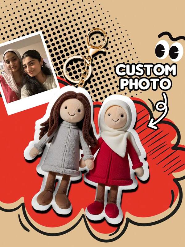 1 Stück personalisiertes Foto Kissen Schlüsselanhänger, individualisierter KI Plüsch Schlüsselanhänger, einzigartiges Abschlussgeschenk, Jahrestags-Geschenk, Valentinstag-Geschenk, Geburtstags-Geschenk, Hochzeitsgeschenk, Muttertags-Geschenk, Vatertags-Geschenk, Geschenk für beste Freunde, Geschenk für Mutter/Vater, Geschenk für Freund, Geschenk für Freundin, langanhaltend, farbig, süß, niedlich, witzig, Kawaii, Y2K, stylisch, unisex, lässig, individuell, personalisiert, einzigartig, angepasst, ideale Geschenke für ihn, ideale Geschenke für sie, sie, Freund, Freundin, Familie, Freunde