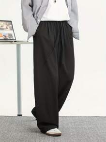 大码男士宽松休闲裤，轻薄透气直筒长裤，适合户外、日常穿着、运动，适合外出、约会、工作、日常、夏季