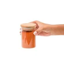 Set Of 12 250ml Glass Jars With Airtight Bamboo Lids For Seasoning - Oikos - Trong sáng - Xem 2
