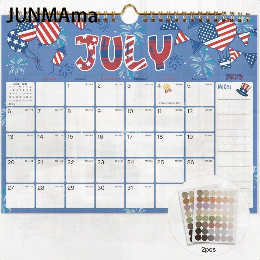 20252026 Calendar 18 Monthly Wall Calendar July 2025 December 2026 8.5