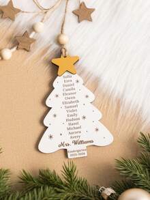 Personalized Xmas Teacher Ornament, Classroom Decor, Personalized Tree, Thank You Gift, Teacher Christmas, Student Names - Multicolor - View 2