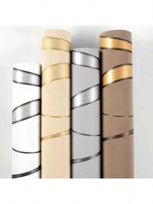 1 卷北欧风格 3D 条纹自粘壁纸 17.7 英寸 X 39.3/118.1/196.8/393 英寸 白色 易于粘贴和撕开 适用于客厅、卧室和餐厅的防潮装饰 - 白色 - 查看 6