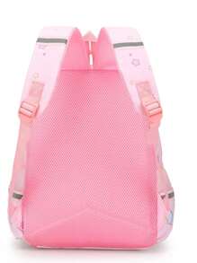 新款尼龙卡通可爱儿童反光条背包，女童尼龙书包 - 粉色 - 查看 3