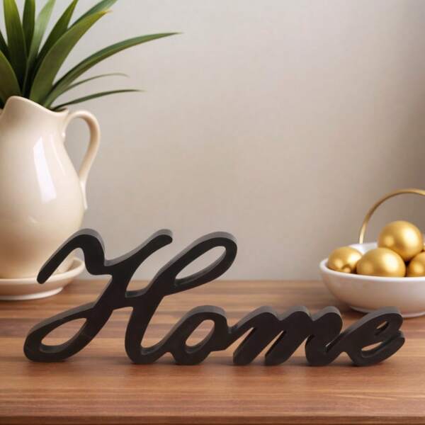 1 Stück PVC Buchstabenblock Heim Deko, Tischdekoration