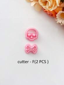 Gothic Pumpkin Skull Styling Jewelry Polymer Clay Cutters, Halloween Accessories Crafting Toolkit-DIY Soft Clay Cutting Mold - For Handmade Earring Making - The Perfect Holiday Gifts For Halloween, Day Of The Dead, And Thanksgiving - Pink - View 17