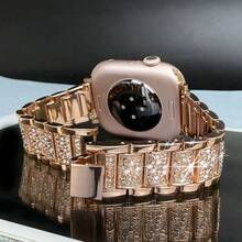 Bling Strap For Apple Watch Band Series 10 46mm 42mm 9 8 7 45mm 41mm Se 6 5 4 44mm 40mm 3 42mm 38mm Strap Metal Bracelet - S10-42 41 40 38mm - View 2