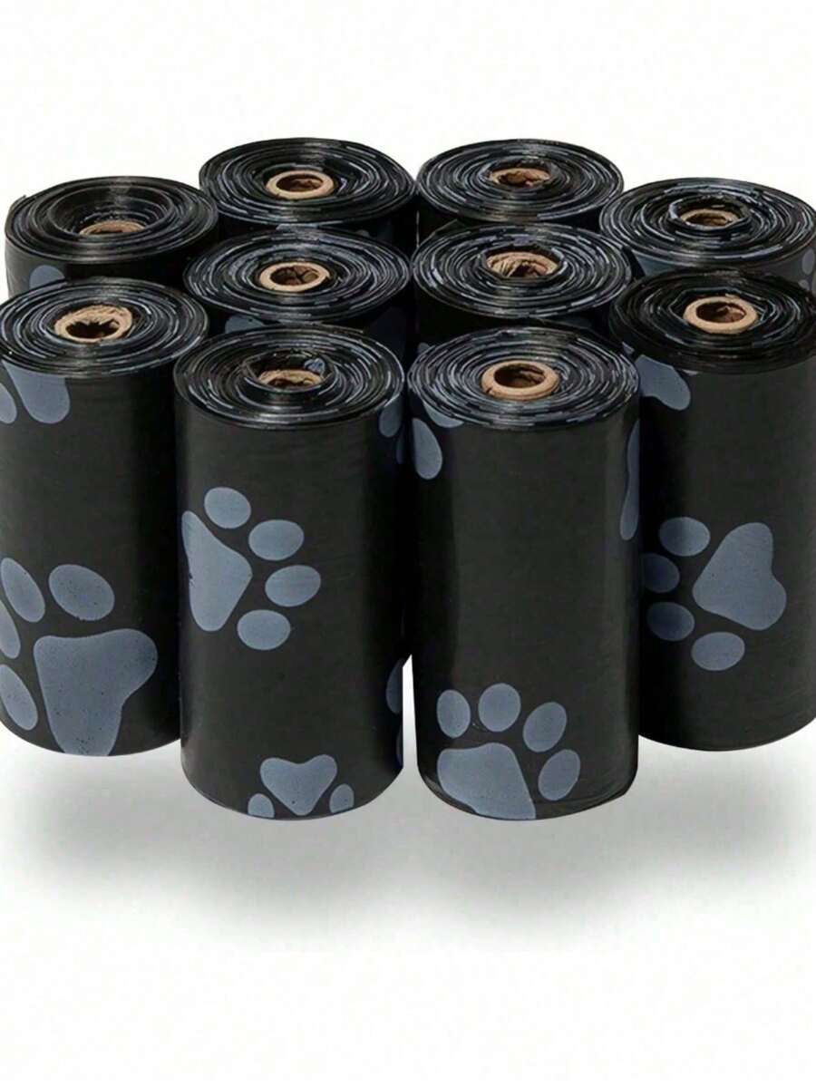 1/3/5/8/30 Rollo de bolsas para arena de mascotas, 15 bolsas de arena en un rollo, bolsas para arena de mascotas impresas de unicolor, bolsas limpias para arena, bolsas portátiles para pasear al perro