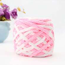 1Roll Multicolor Ice Strip Yarn 100g, 8mm Thick - Soft And Chunky Chenille Yarn, Fluffy Thread Knitting Chenille Yarn, Ideal For DIY Knitting & Crochet Projects Like Scarves, Slippers