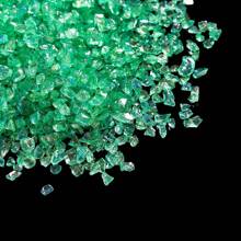 20 Grams 0.7oz AB Colored Crushed Glass For Resin Art DIY,Broken Fire Glass Pieces For Tabletop Fire Pit,Crafts,Home Decorations Vase Fillers