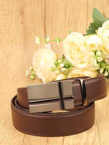 1 szt. męski pasek z automatyczną klamrą w kolorze czarnej kawy, modny pasek do garnituru biznesowego, pasek na wesele, prezent dla męża i ojca, pasek ze skóry PU w jednolitym kolorze, akcesoria na każdą porę roku, jesień i zimę, odpowiedni dla nastolatków, młodzieży, mężczyzn, na co dzień, na zewnątrz, do uprawiania sportu, na wakacje, na urodziny, na co dzień - Wielokolorowe - Zobacz 9