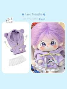 1 Set Of Clothes For 20cm Dolls, Exquisite And Good-Looking, Endowing The Doll With Unique Charm, With Many Choices To Meet Your Needs. (Only The Clothes Are Sold, And The Small Accessories On The Clothes Are Random. Please Be Cautious If You Are Bothered By This!) - Multicolor - View 12