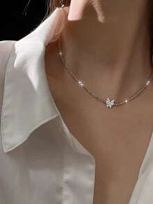 Women Pendant Necklaces - Silver - View 3