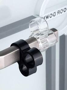 Transparent Door Handle Anti-Collision Ring Buckle, Silent Punch-Free Bathroom Door & Window Handle, Windproof And Anti-Bump Door Suction - Multicolor - View 3