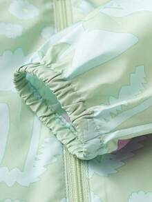 mini bala 女童荷叶边连帽夹克 2025 春季轻盈甜美外套