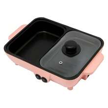 TFCFL 2 In 1 Smokeless Non-Stick Cooking Pan Electric Shabu Hot Pot BBQ Grill Portable - View 9