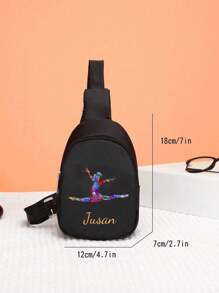 Ekskluzywna, spersonalizowana torba łączona. Czarny zestaw toreb sportowych zawiera dużą torebkę i małą torbę na ramię, ozdobioną kolorowymi wzorami jogi. Sportowy i modny, odpowiedni na różne okazje, takie jak fitness, podróże. Wielofunkcyjny, ozdobny, z literą, stylowy, nowoczesny, kolorowy, uroczy, uroczy, swobodny, spersonalizowany, unikatowy, spersonalizowany. Idealny prezent dla niego i idealny prezent dla niej.