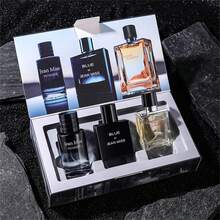 Men's Perfume Gift Box 3-Piece Set Of Cologne, Fragrant Sea, Foreign Fragrance, Wood Fragrance Combination Package, High Cost Performance, Can Be Used As A Gift Companion Gift For Friends, Family And Colleagues 90ml - 清新香調 - 查看 1