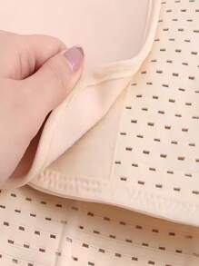 收腹塑形腰带，可调节腰围，带透气网眼衬垫 - 杏色 - 查看 9