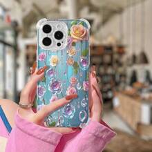 Funda para teléfono (1 unidad). Diseño con colgante y estampado floral. Compatible con 15 Pro, XS, 12 Pro, 14 Plus, 11, 13 y 16. - Colores mixtos 1 - Ver 6