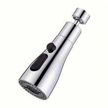 3-Mode Kitchen Faucet Head, 360° Swivel High-Pressure Sprayer Nozzle, Kitchen Sink Faucet Replacement - Multicolor - View 8