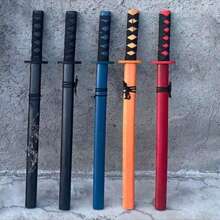 1pc 3D Printing Retractable Samurai Sword - Same As Internet Celebrity Popular Model - Gift - Birthday Gift - Party Decoration