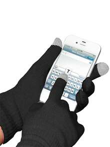 Complete Unisex Winter Thermal Kit – Top + Pants + Hat + Touch Gloves | Slim And Plus Size Flannel Second Skin - 黑色 - 查看 8