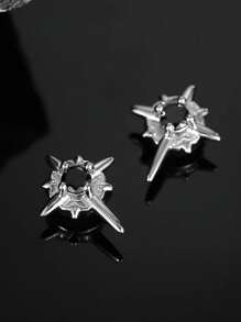 Hypoallergenic Fake Diamond Ear Cuff Earrings Studs Ear Clips For Women Men CZ Clip On Earrings Stainless Steel Non Pierced Earring Jewelry