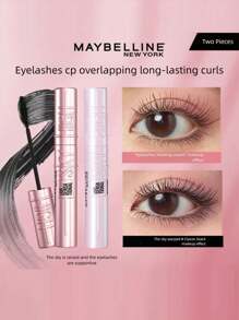 Maybelline Sky High Volumizing Mascara Duo, Primer + Black Mascara, Voluminous Curl