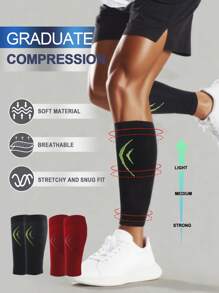 Comfortable Calf Compression Sleeve For Sports & Travel Breathable Footless Compression Socks For Unisex