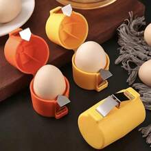 1pc Portable Egg Separator, Egg Shell Opener, Egg Peeler Tool For Hard Boiled Eggs And Raw Eggs, Quick Peeling, Kitchen Baking Tools, Suitable For Holiday Parties, Home Daily Use And Outdoor Camping, Eggs Breaker Kitchen Gadgets For Cooking Bakery, Baking Supplies, Kitchen Accessories