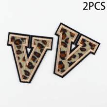 (A-Z) Leopard Letter Patches On Chenille Iron, Alphabet Patches On Alphabet Embroidered Clothing, Dresses, Hats, Jeans, Shoe Bags, DIY Supplies, Leopard,Grandma Mother's Day Gift,Mother's Day
