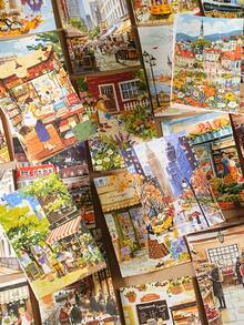 36pcs Cute Cartoon INS Journal Decorative Stickers, Illustrated Book Series, Suitable For Gifts, Office, Home, Marking, Labels, Classrooms, Entertainment Toys, Student Planner, Creative Retro DIY Decorative Stickers,For School Supplies,Back To School