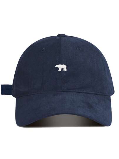1pc Fashion Vintage Navy Blue Bear Baseball Cap