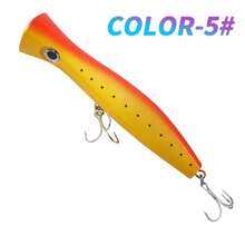 Big Game19厘米120克3D眼UV夜光浮动2个三叉钩游泳风格人造塑料波爬钓鱼饵