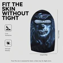 Fabulous Be Xtreme 4-Season Dustproof Sunscreen Cycling Balaclava Mask, Horror Clown Print, Quick-Dry Breathable Face Cover For Outdoor Sports