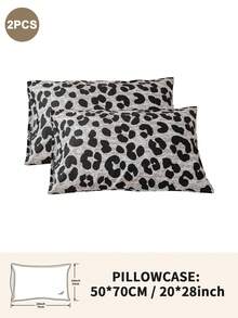 1pc/2pcs/4pcs Leopard Print Pillowcase (Pillow Insert Not Included), Soft & Comfortable, Suitable For All Seasons - Multicolor - View 32