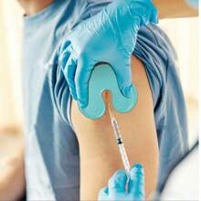 4pcs Shot Pain Reducer Pads, Reusable Plastic Injection Assist Tablet-Portable Auxiliary Tools For Home And Go Out