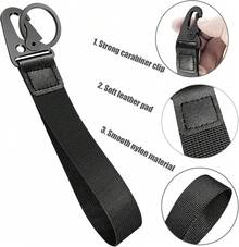 Universal Wrist Key Lanyard| Hands-Free Anti-Loss Strap, Adjustable & Unisex For Sports, Work & Outdoors - 黑色 - 查看 4