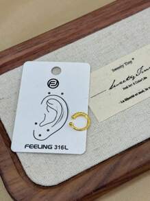 Hot 1 Pc Helix Cartilagem Conch Falso Piercing Jóias Ajustável Cz Ear Cuff Brinco Bijuteria