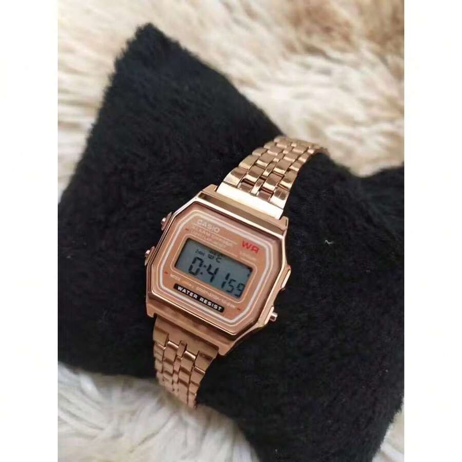 Women's Retro Mini Vintage Digital Watch - 香檳色 - 查看 1