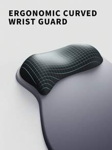 1 Silicone Ergonomic Wrist Pad, A Mouse Pad That Naturally Fits The Wrist, Relieves Hand Pain, Suitable For Laptops/Computers, With A Gradient Minimalist Design And A Thick Mouse Pad With A Silicone Anti Slip Base