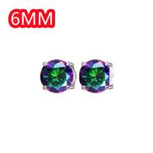 2PCS Magnetic Ear Clips Stud Earrings Non Piercing Strong Magnet Fake Piercing Women Men Black Silver Jewelry Clip Earrings Jewelry Stainless Steel Set 6/8mm Magnetic Stud Earrings For Men Women Non-Piercing Clip-On Earrings Magnet Ear Jewelry