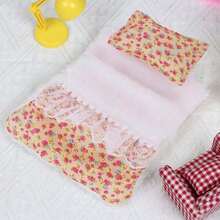 17cm (Schlafsack+Kissen), süße sitzende 1. und 2. Generation Puppenausstattung, Party Sammlerpuppen Zubehör, Puppensch lafsack, herzerwärmende Makronen, süße kleine Charakter Dekoration (ohne Puppen)