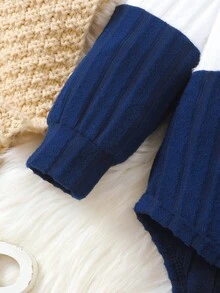 2pcs Toddler Baby Long Sleeve Fleece Cute Bear Design Set, Super Soft, Stretchy, Minimalist & Comfortable, For Baby Boys