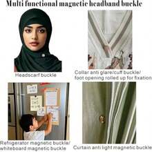 4pcs Hijab Pins, Muslim Multi-Purpose Hijab Magnetic Clips, Safety Pins, For Shawl, Shirt, Clothes, Pants, Scarf - Multicolor - View 5